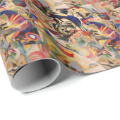 Papier Cadeau Kandinsky Moderne peinture Abstraite (Coin rond)