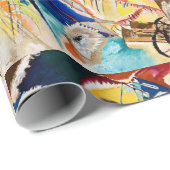 Papier Cadeau Kandinsky Moderne peinture Abstraite (Coin rond)