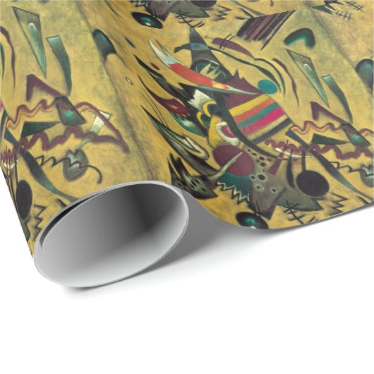 Papier Cadeau Kandinsky Points Peinture en toile Abstraite (Coin rond)