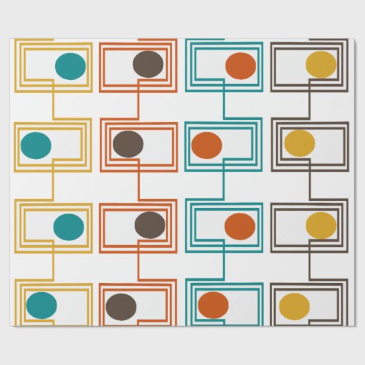 Papier Cadeau Kandinsky Rectangles avec Ovals (Plat)