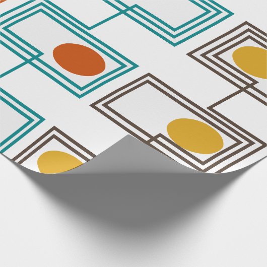 Papier Cadeau Kandinsky Rectangles avec Ovals (Coin)