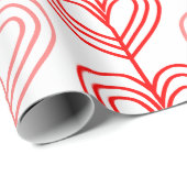 Papier Cadeau Kandinsky Staggered Valentine (Coin rond)