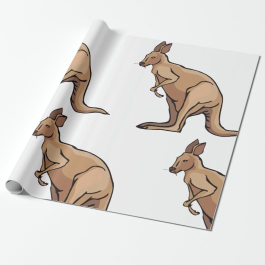 Papier Cadeau Kangaroo (Déroulé)