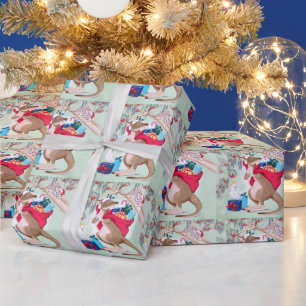 Papier Cadeau Kangaroo Sac Noël Sac Possum Merry Noël