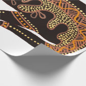 Papier Cadeau Kangaroo Single on White Wrapper Paper (Coin)