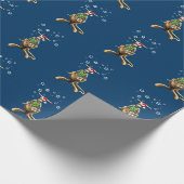 Papier Cadeau Kangaroos australien Nuit avant Noël (Coin)