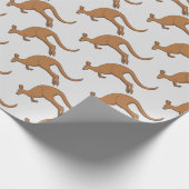 Papier Cadeau Kangourou (Coin)