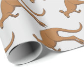 Papier Cadeau Kangourou (Coin rond)