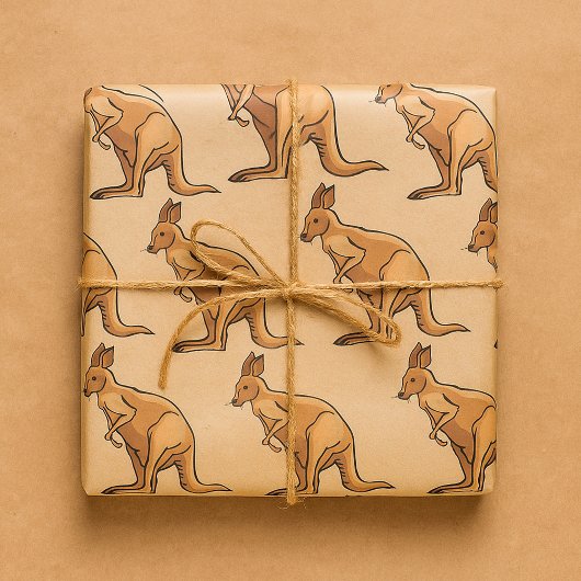 Papier Cadeau Kangourou