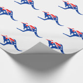 Papier Cadeau Kangourou australien (Coin)