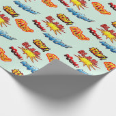 Papier Cadeau Kapow ! Blam ! Pow ! Aaagh ! (Coin)