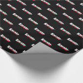 Papier Cadeau Karate Arts Martiaux Swish Abstrait (Coin)