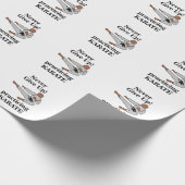Papier Cadeau Karate Black Belt n'abandonne jamais les arts mart (Coin)