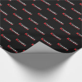 Papier Cadeau Karate Martial Arts Rouge (Coin)