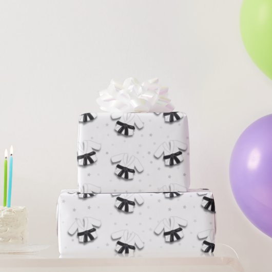 Papier Cadeau Karate Motif (Cadeaux de fête)