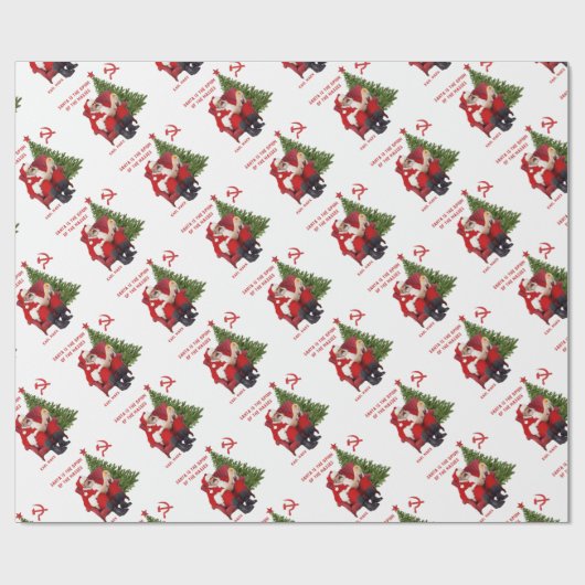 Papier Cadeau Karl Marx Père Noël (Plat)