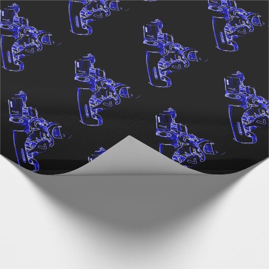 Papier Cadeau Kart d'enfant dans le bleu (Coin)