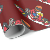 Papier Cadeau Karting Go-Kart (Coin rond)
