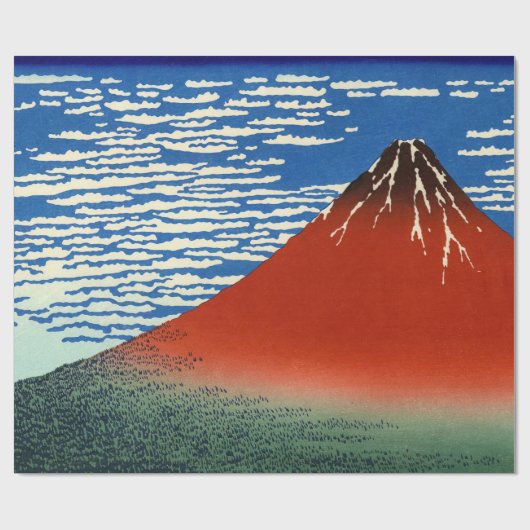 Papier Cadeau Katsushika Hokusai - Vent Fin, Matin Clair (Plat)