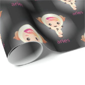 Papier Cadeau kawaii aries (Coin rond)
