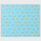 Papier Cadeau Kawaii Buzzy gaffent des abeilles (Plat)