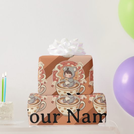 Papier Cadeau Kawaii Chibi Koala Adventure Gift Wrapping Paper (Cadeaux de fête)