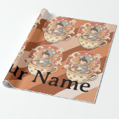 Papier Cadeau Kawaii Chibi Koala Adventure Gift Wrapping Paper (Déroulé)