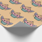 Papier Cadeau Kawaii Cupcake (Coin)