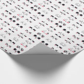 Papier Cadeau kawaii kaomoji (Coin)