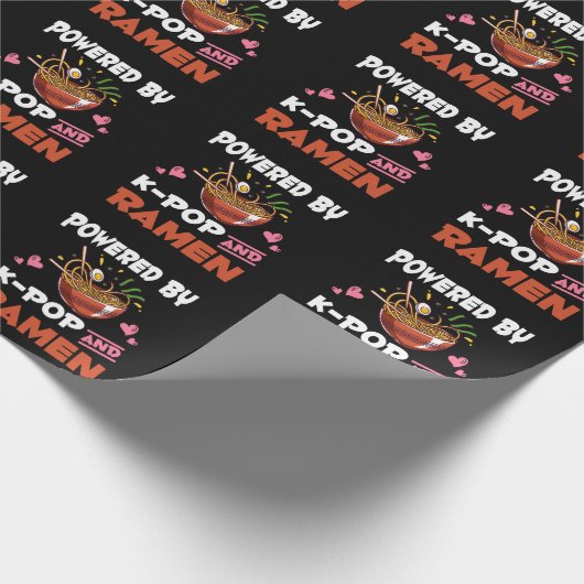 Papier Cadeau Kawaii Noodles Kpop et Ramen (Coin)