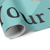 Papier Cadeau Kawaii Panda Coffee Gift Wrap Paper (Coin rond)