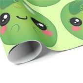 Papier Cadeau Kawaii Pea (Coin rond)