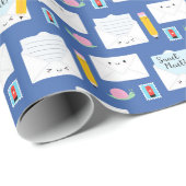 Papier Cadeau Kawaii Snail Mail (Coin rond)