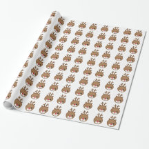 Kawaii the Red Nose Reindeer Cadeau de Noël envelo