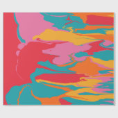 Papier Cadeau Kaya - Conception Liquéfier Abstrait (Plat)