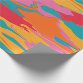 Papier Cadeau Kaya - Conception Liquéfier Abstrait (Coin)