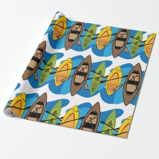 Papier Cadeau Kayak (Déroulé)
