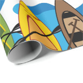 Papier Cadeau Kayak (Coin rond)