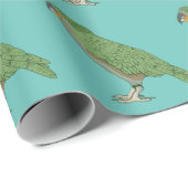 Papier Cadeau Kea New Zealand Bird (Coin rond)