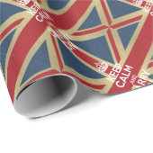 Papier Cadeau Keep Calm and Carry (Coin rond)