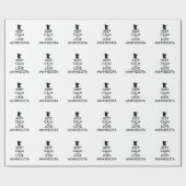Papier Cadeau KEEP CALM et LOVE MINNESOTA (Plat)