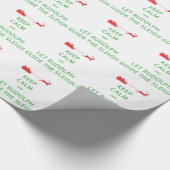 Papier Cadeau Keep Calm Let Rudolph Guide Sleigh (Coin)