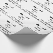 Papier Cadeau Keep Calm Let Rudolph Guide Sleigh (Coin)