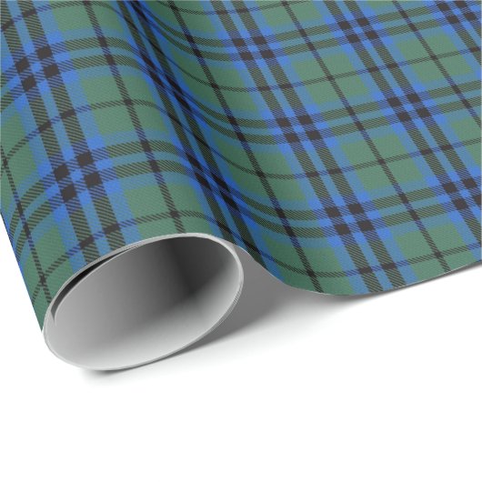 Papier Cadeau Keith Clan Scottish Tartan Plaid Motif (Coin rond)