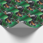 Papier Cadeau Kelpie australienne conduite vélo St. Patrick's Da (Coin)