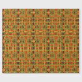 Papier Cadeau Kente coloré (Plat)