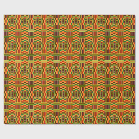 Papier Cadeau Kente coloré (Plat)