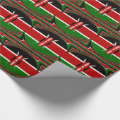 Papier Cadeau Kenya Drapeau Art - Patriotique & Design Moderne (Coin)