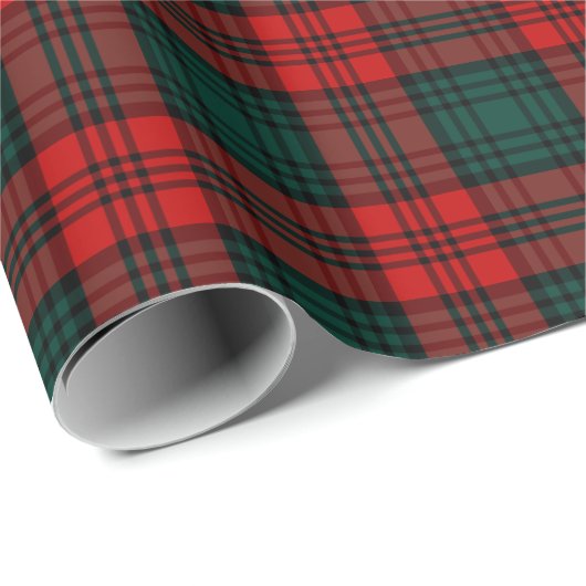Papier Cadeau Kerr Clan Tartan (Coin rond)