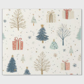 Papier Cadeau Kerst Kadopapier (Plat)